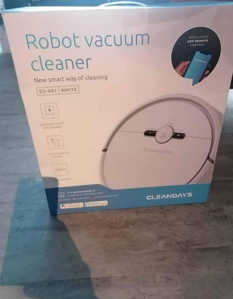 Robot stofzuiger, Nieuw, Ophalen of Verzenden, Robotstofzuiger, Minder dan 1200 watt
