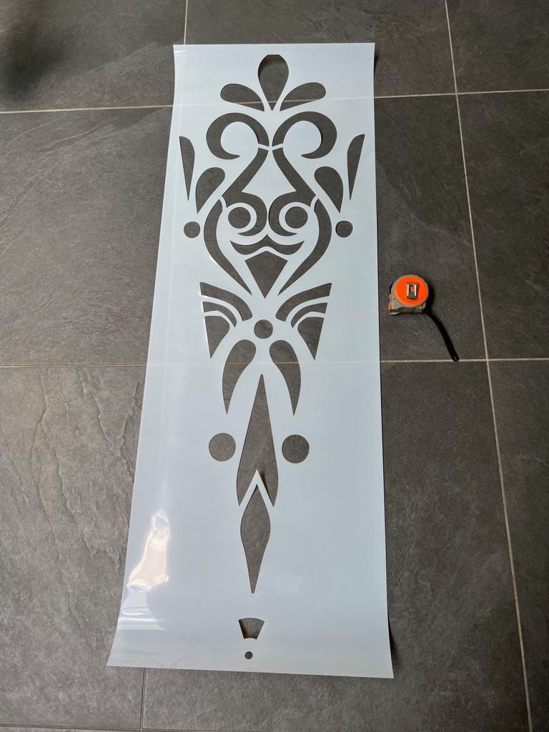 Mandala sjabloon wand stencil groot cirkel 240 cm, 240 cm, Verburgt Vintage, Boho, Nieuw