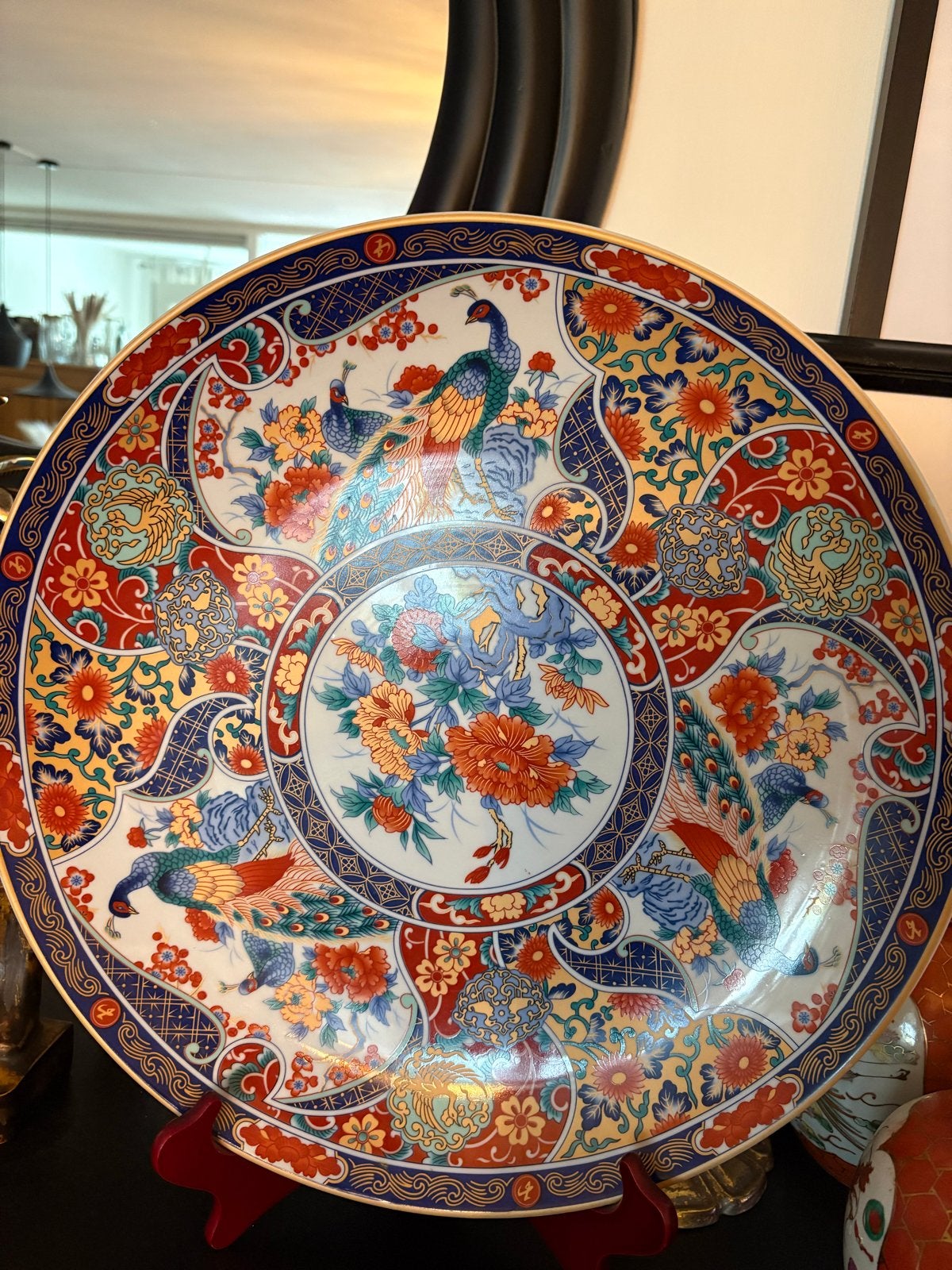 Decoratieve Oosterse Schaal/Bord - 41x8 cm - Zeer Goede Staa, Antiek en Kunst, Ophalen of Verzenden