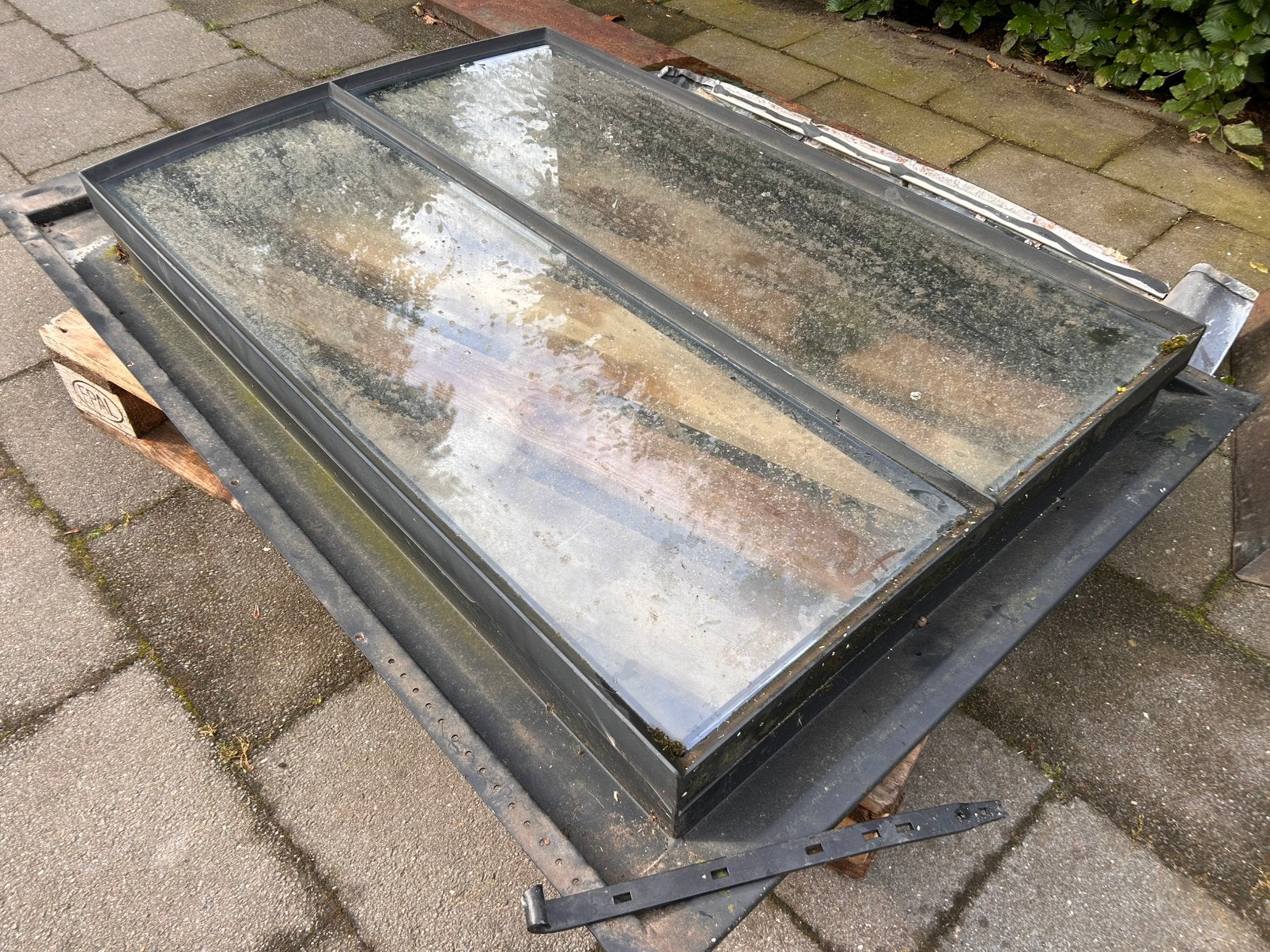 Dakraam zwart metaal 4stuks 72x112, Ophalen, Gebruikt, Minder dan 80 cm, 80 tot 120 cm