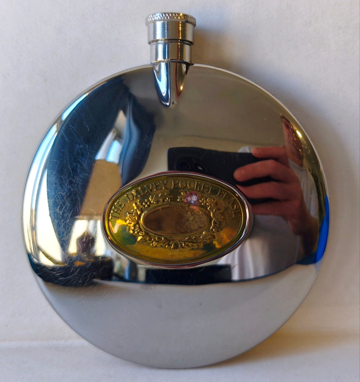 Dalvey Pocket Flask - Schotse Heupfles RVS - In Doos (14cm), Ophalen of Verzenden, Zo goed als nieuw