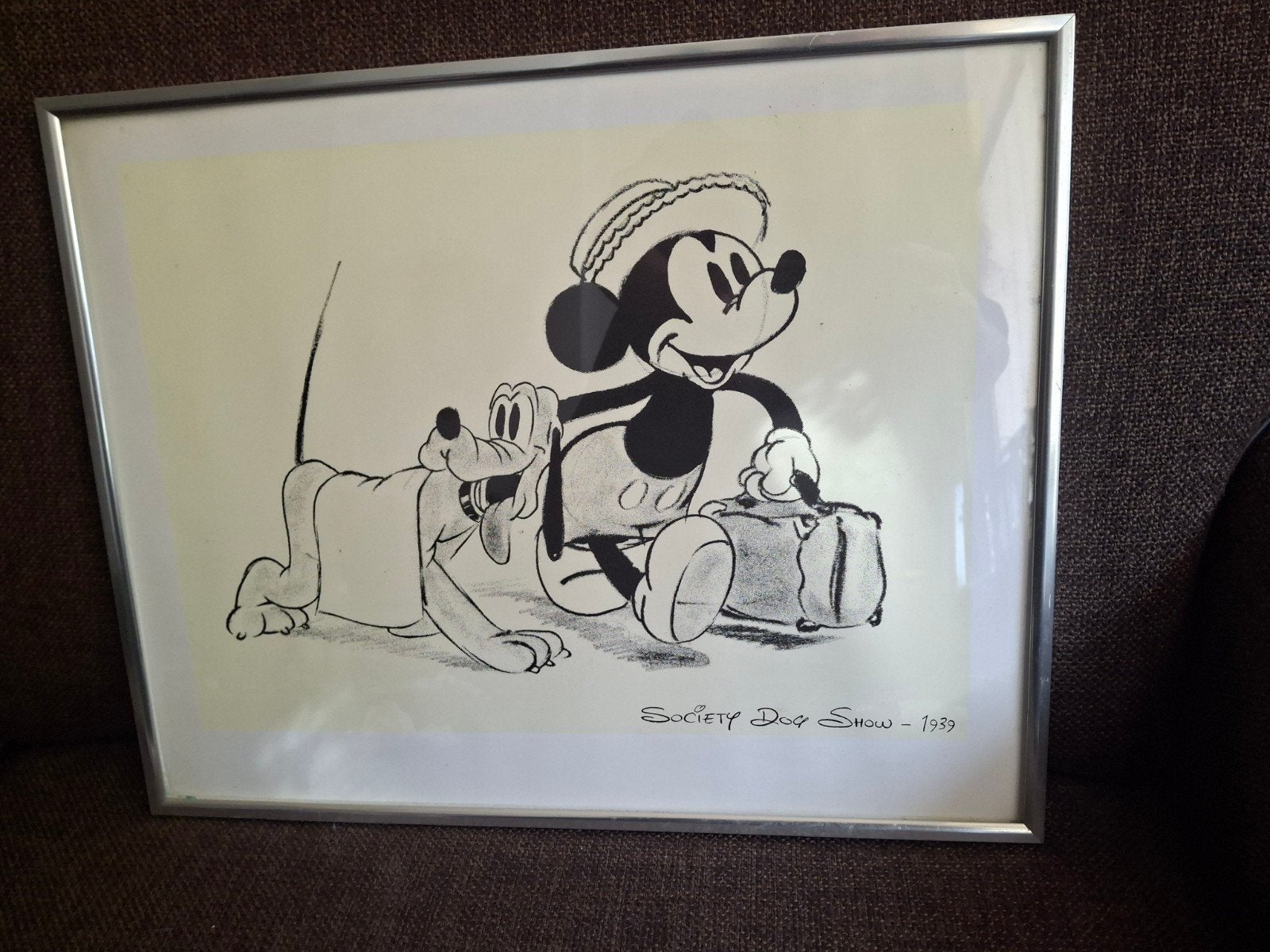 Mickey Mouse Society Dog Show 1939 in lijst, Ophalen, Mickey Mouse, Zo goed als nieuw