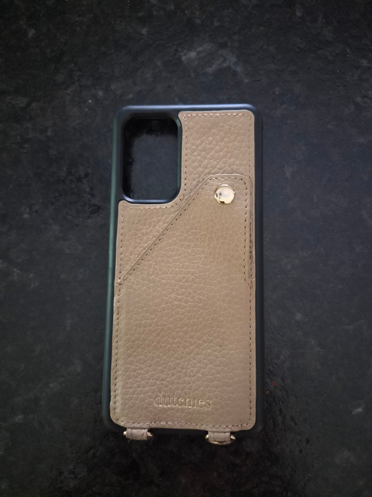 Leren Dutchies hoesje voor Samsung A52 met pasjesvak, Ophalen of Verzenden