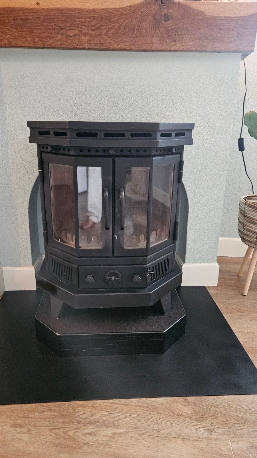 Houtkachel Reny Oslo L 8kw in zeer goede staat!, Huis en Inrichting, Kachels, Ophalen, Houtkachel, Zo goed als nieuw, Vrijstaand