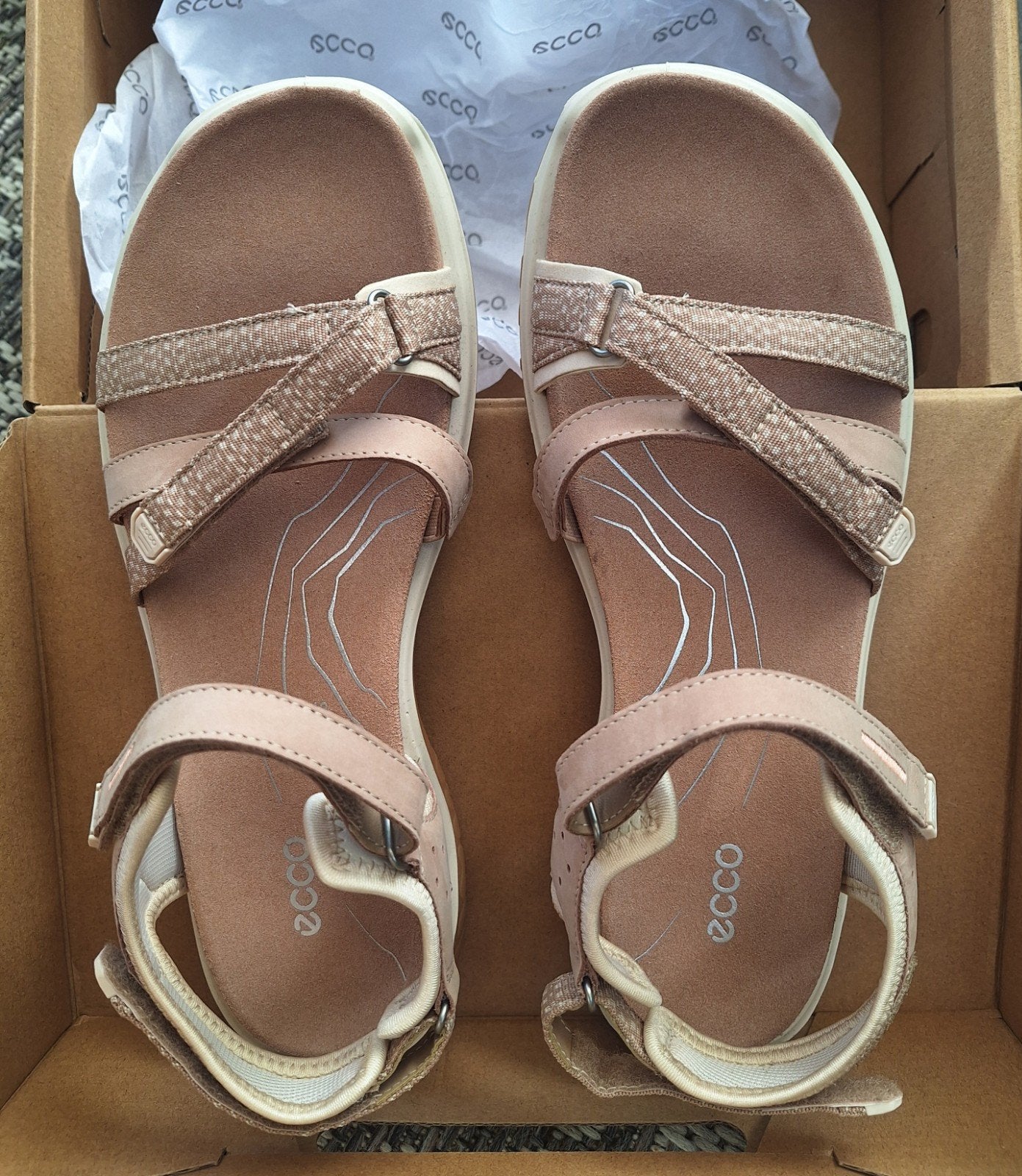 Nieuwe Beige Sandalen / Maat 42, Ophalen of Verzenden, Nieuw, Beige, Sandalen of Muiltjes