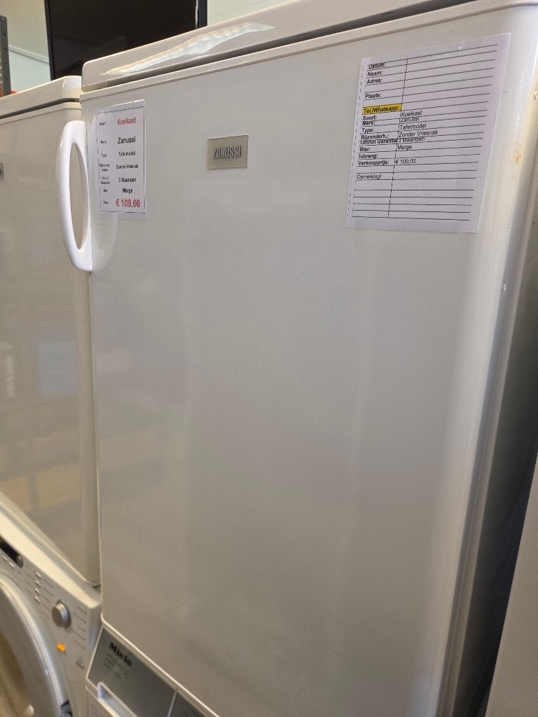 koelkast - Zanussi - tafelmodel, Witgoed en Apparatuur, Ophalen, Italie, Minder dan 85 cm, 100 tot 150 liter