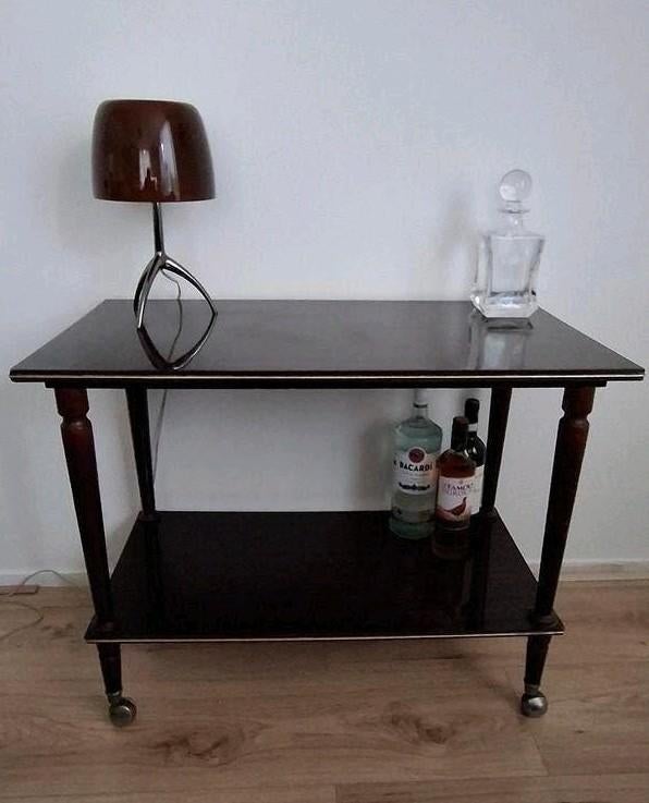 Vintage trolley/serveerwagen/barwagen verrijdbaar izgs, Ophalen, Gebruikt, 50 tot 100 cm, Vintage