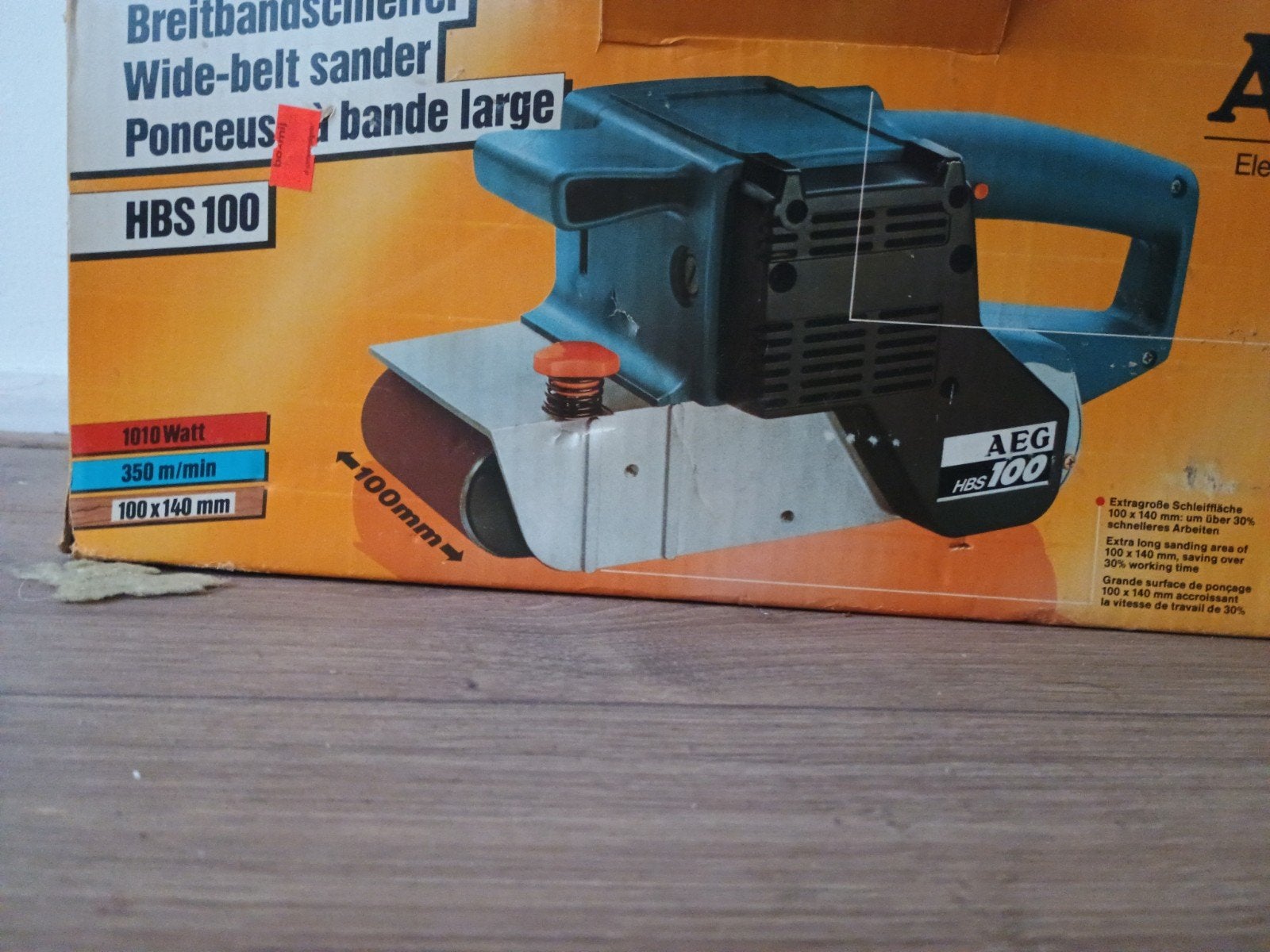 breedbandslijp machine, Ophalen, Minder dan 30 mm, AEG, Gebruikt