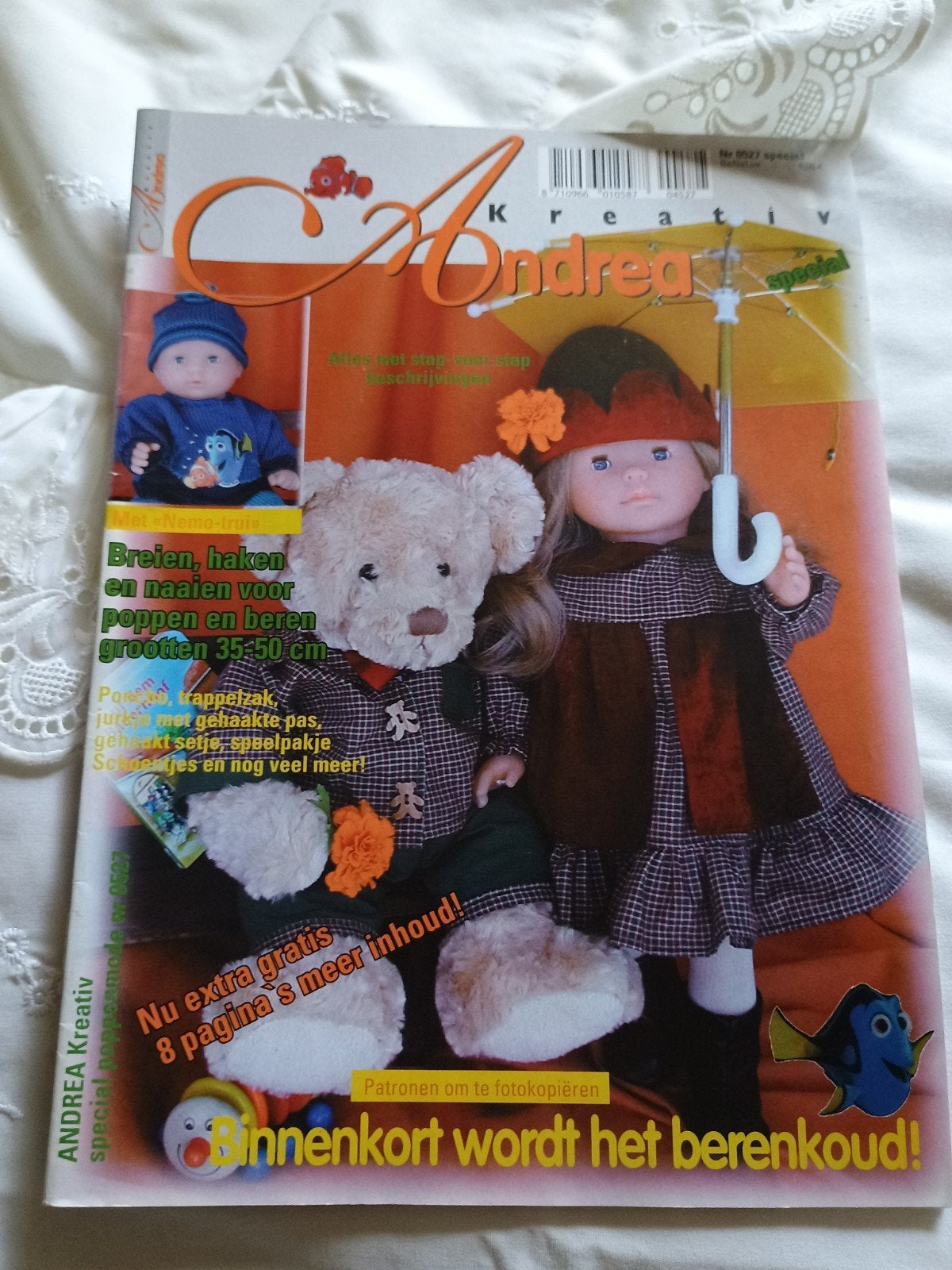 Andrea poppenkleding patronen ( nr. 7), Ophalen of Verzenden, Vrouw, Overige typen, Overige merken