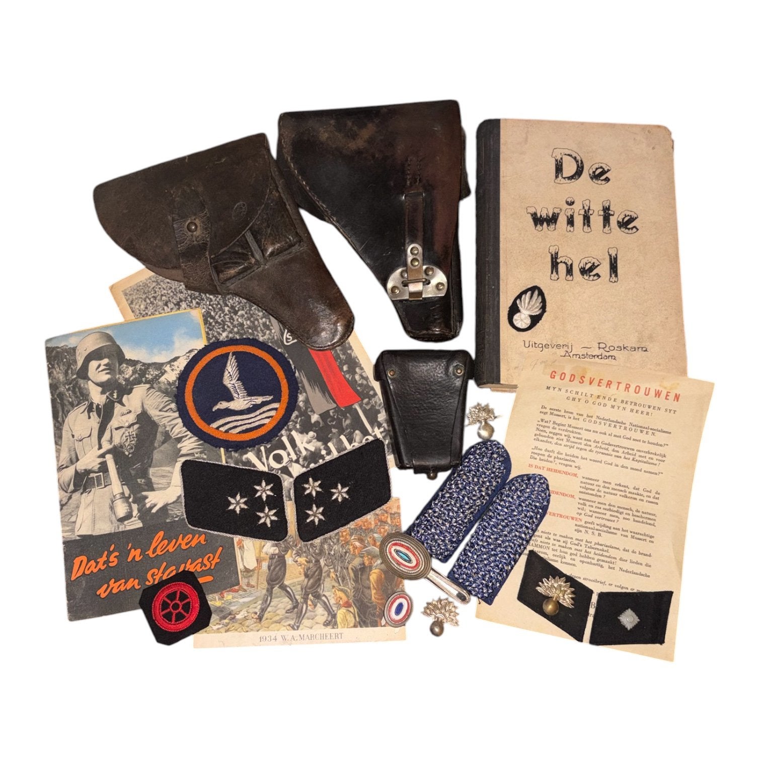 WWII collaboratie collectie tekoop!, Verzamelen, Ophalen of Verzenden, Nederland