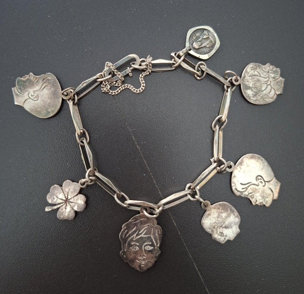 Zilveren Bedelarmband, Sieraden, Tassen en Uiterlijk, Armbanden, Gebruikt, Ophalen of Verzenden, Met bedels of kralen, Zilver