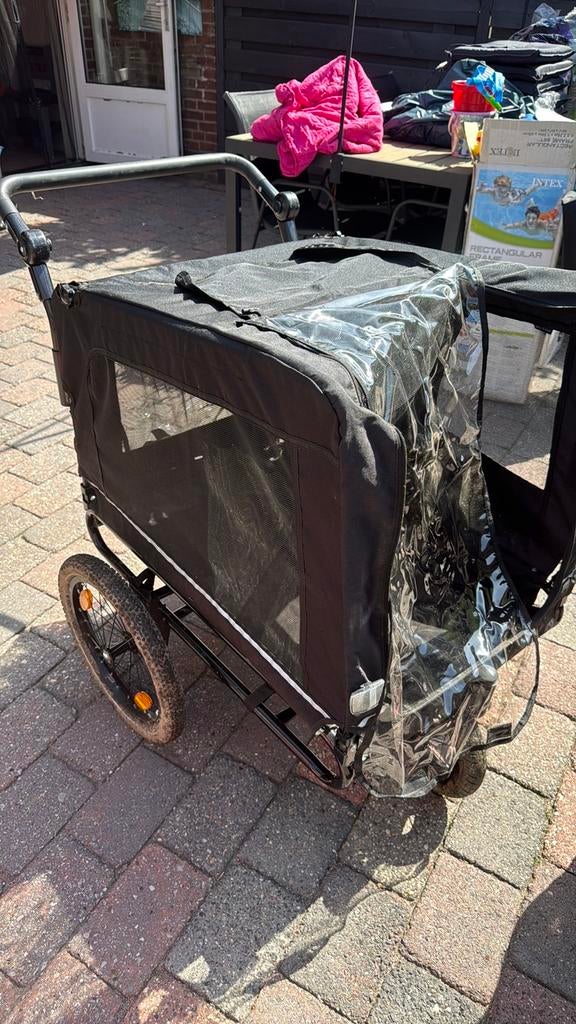Honden fiets/hardloop kar, Ophalen, Gebruikt, Opvouwbaar, 20 tot 40 kg