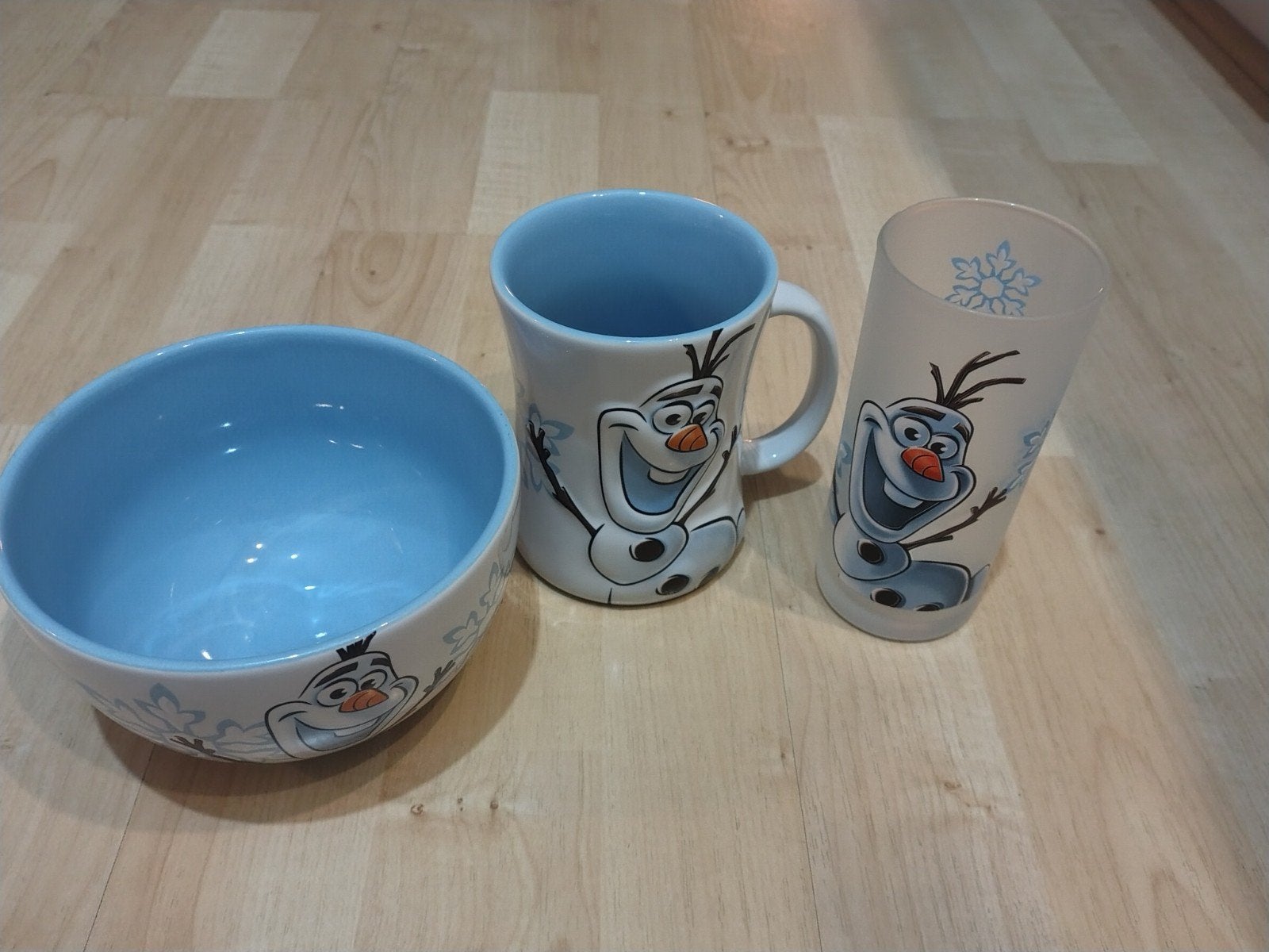 Disney Frozen 'Olaf' Ontbijtset - 3-delig, Overige merken, Keramiek, Nieuw, Ophalen of Verzenden