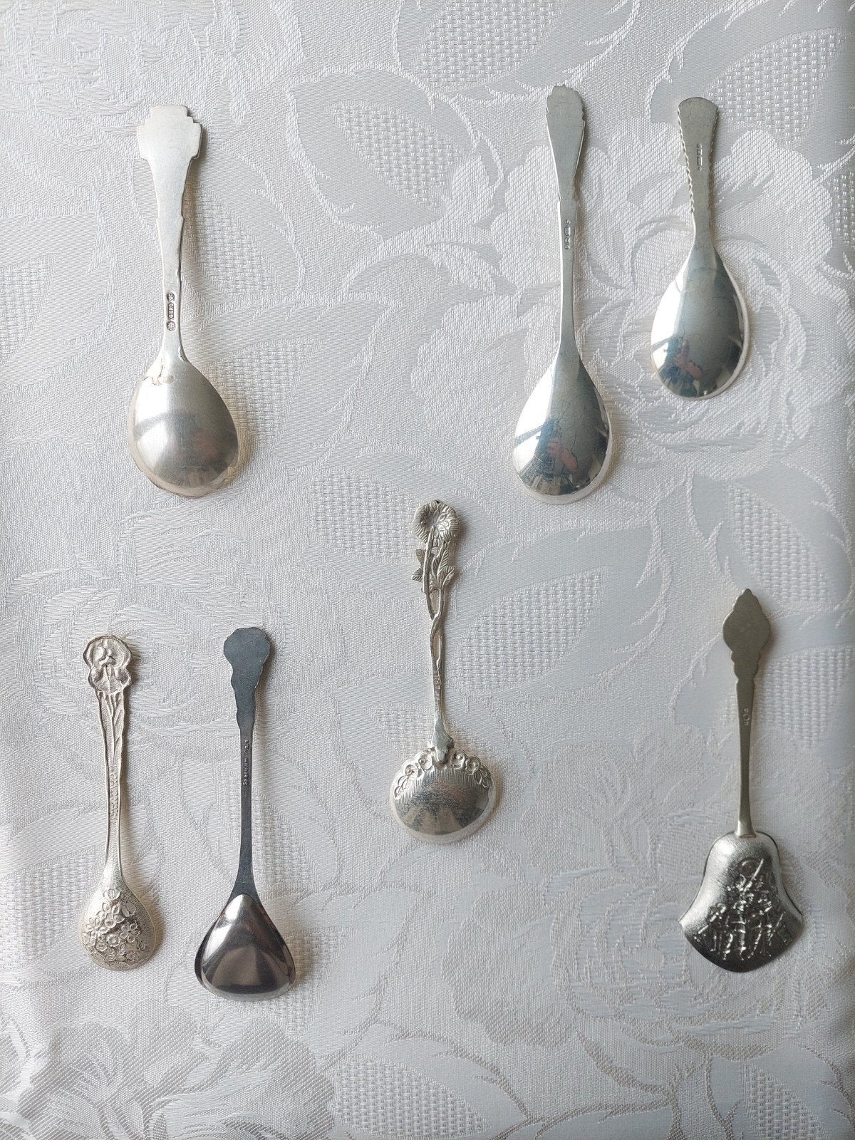 Antieke verzilverde suikerlepeltjes, Antiek en Kunst, Antiek | Bestek, Ophalen of Verzenden