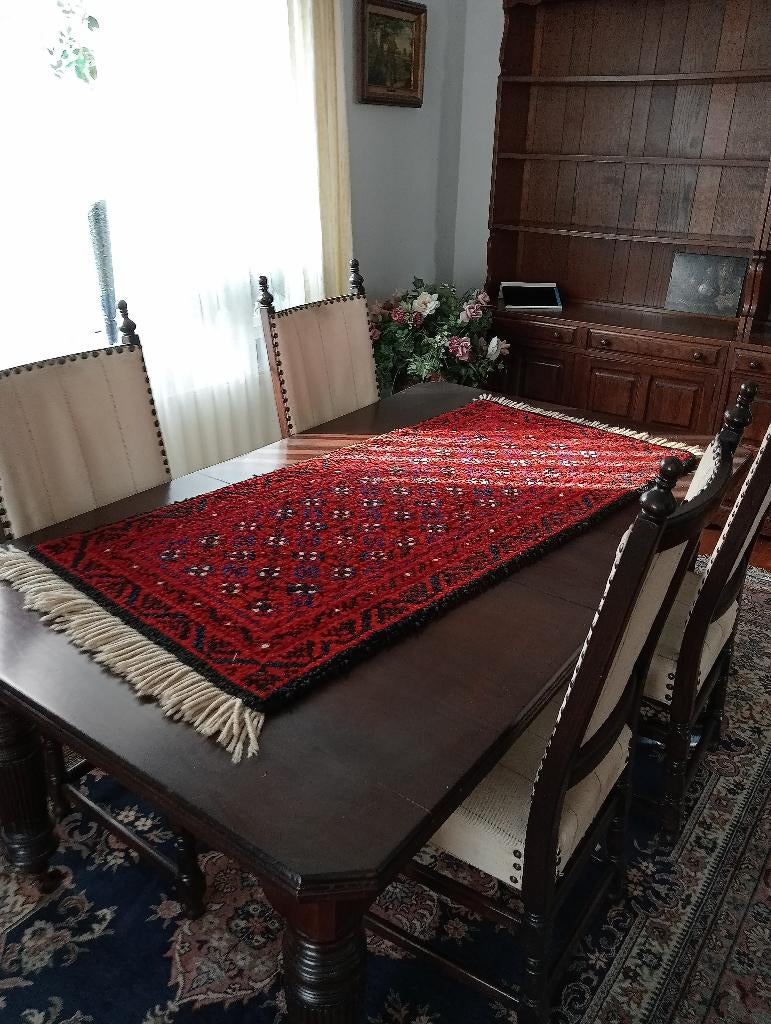 Klassieke tafel met 4 stoelen, Ophalen, Gebruikt, Klassieke landelijke / Engels traditionele stijl, 4 tot 6 stoelen