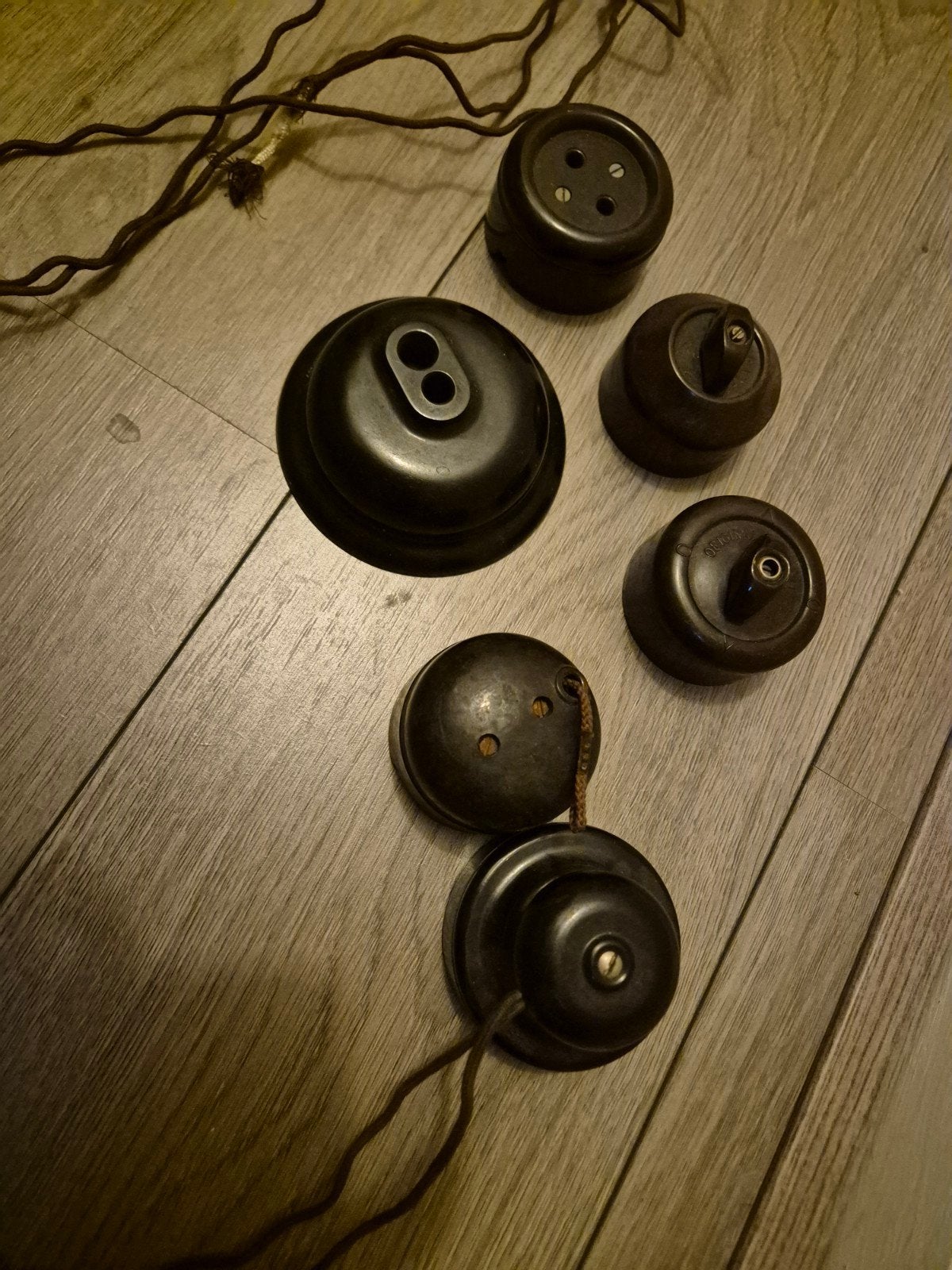 Bakelieten Stopcontacten en Schakelaars, Antiek en Kunst, Ophalen of Verzenden