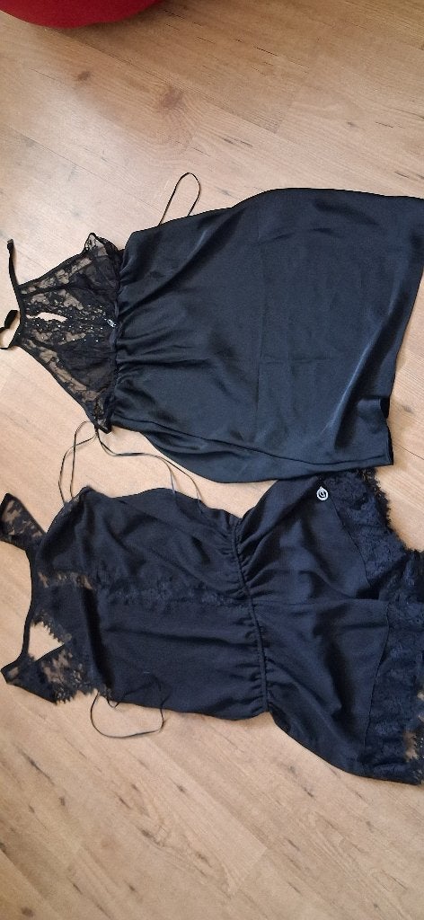 Slipdress babydoll nachtmode 4x Hunkemöller maat S, Kleding | Dames, Hunkemöller, Ophalen of Verzenden, Zwart, Nachtkleding