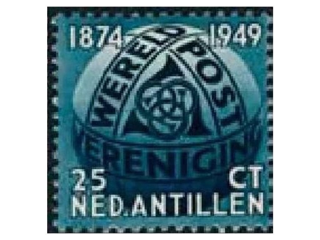 Gezocht: Ned. Antillen 1949 UPU 25c vellen/blokken, Ophalen