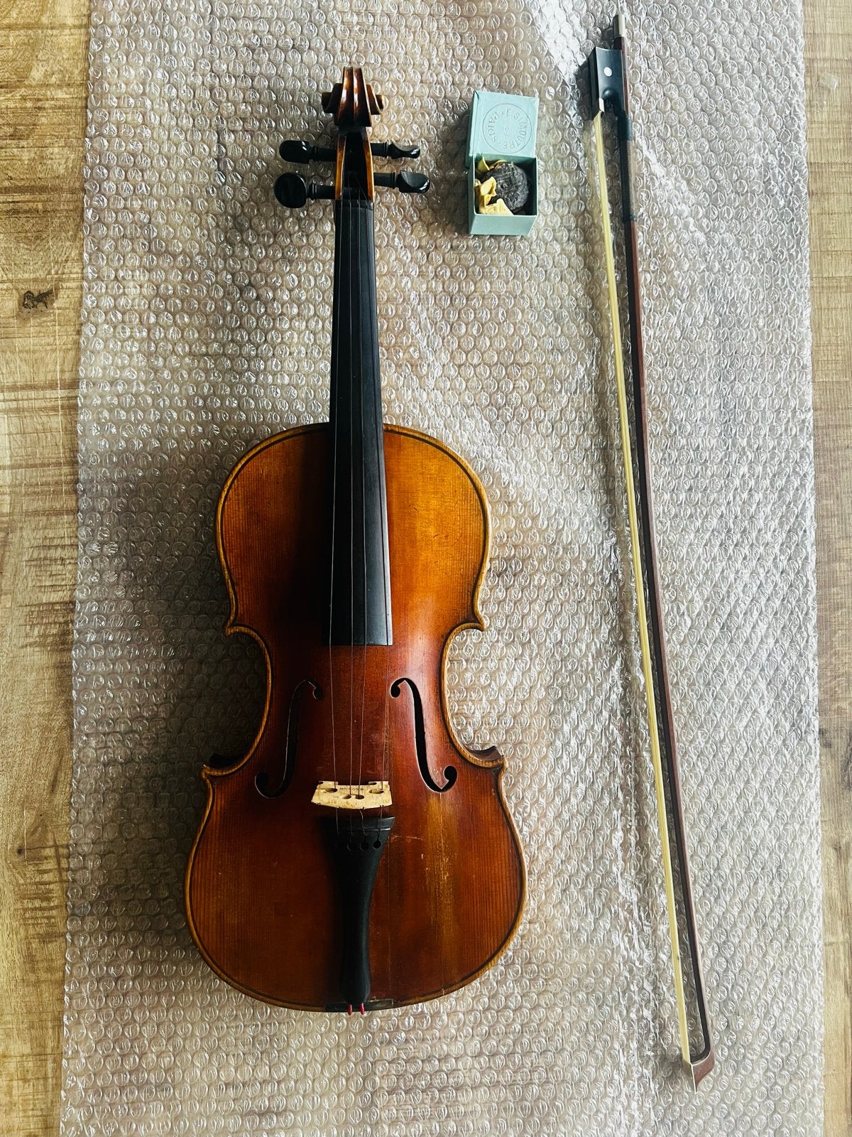 Antieke Viool Anno 1740 Carlo Bergonzi met strijkstok, Muziek en Instrumenten, Gebruikt, Overige formaten, Viool, Ophalen of Verzenden
