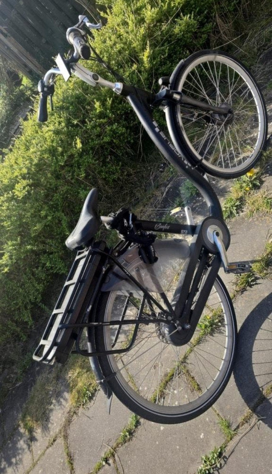 zwarte elektrische vogue fiets met lage instap, Ophalen, Gebruikt, Overige merken