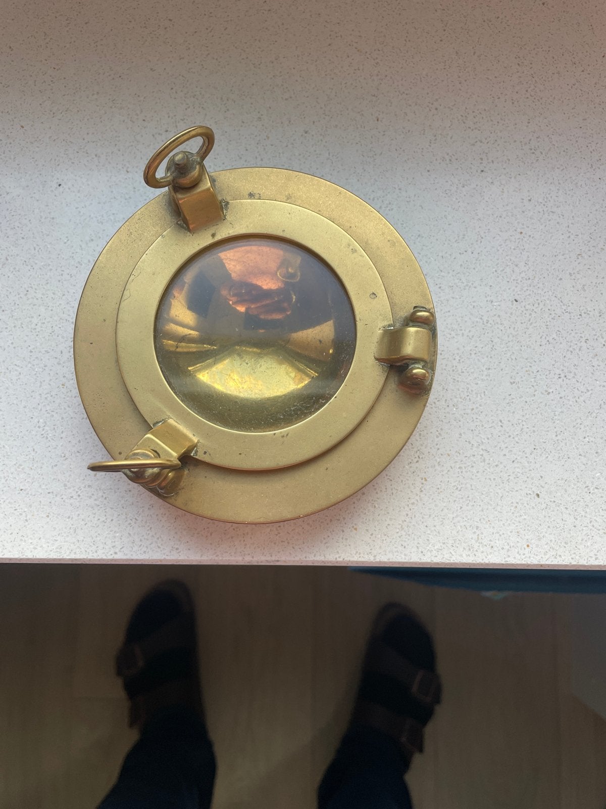 Antieke Messing Patrijspoort Asbak - Maritieme Decoratie, Ophalen of Verzenden