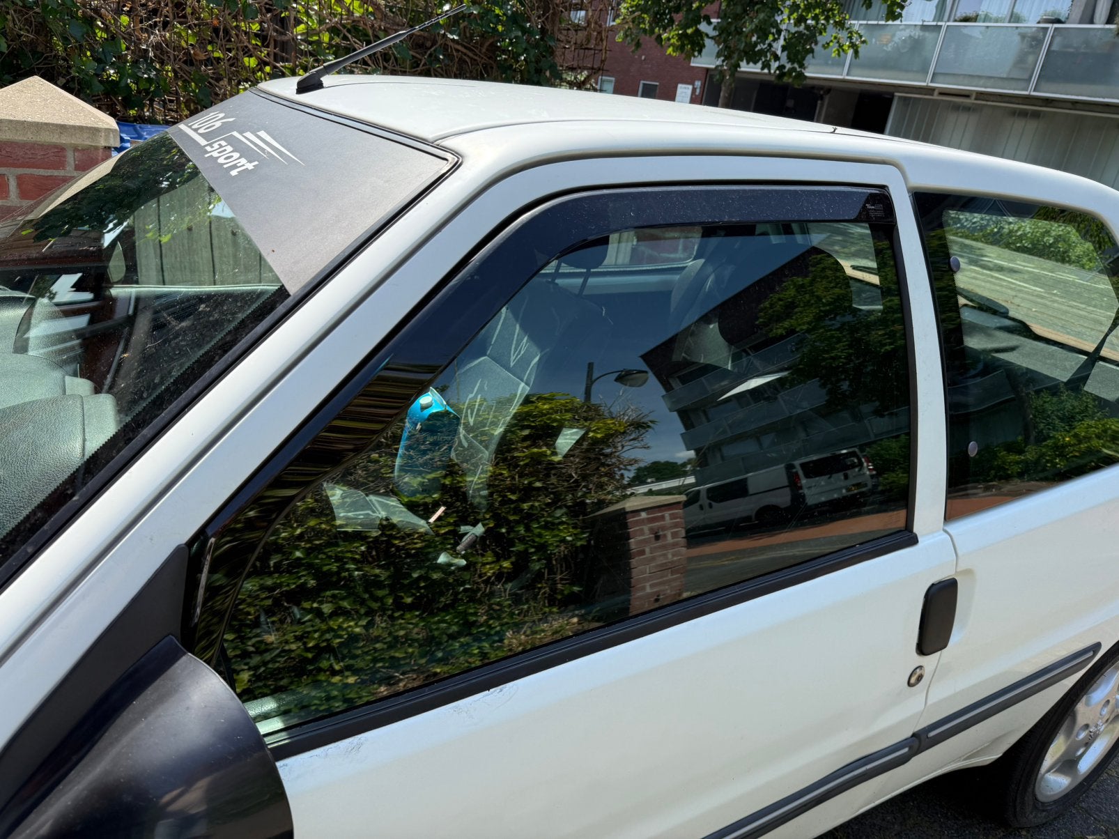 106 phase2, spoiler, Accu, zijwind geleiders, Verzenden, Gebruikt, Peugeot