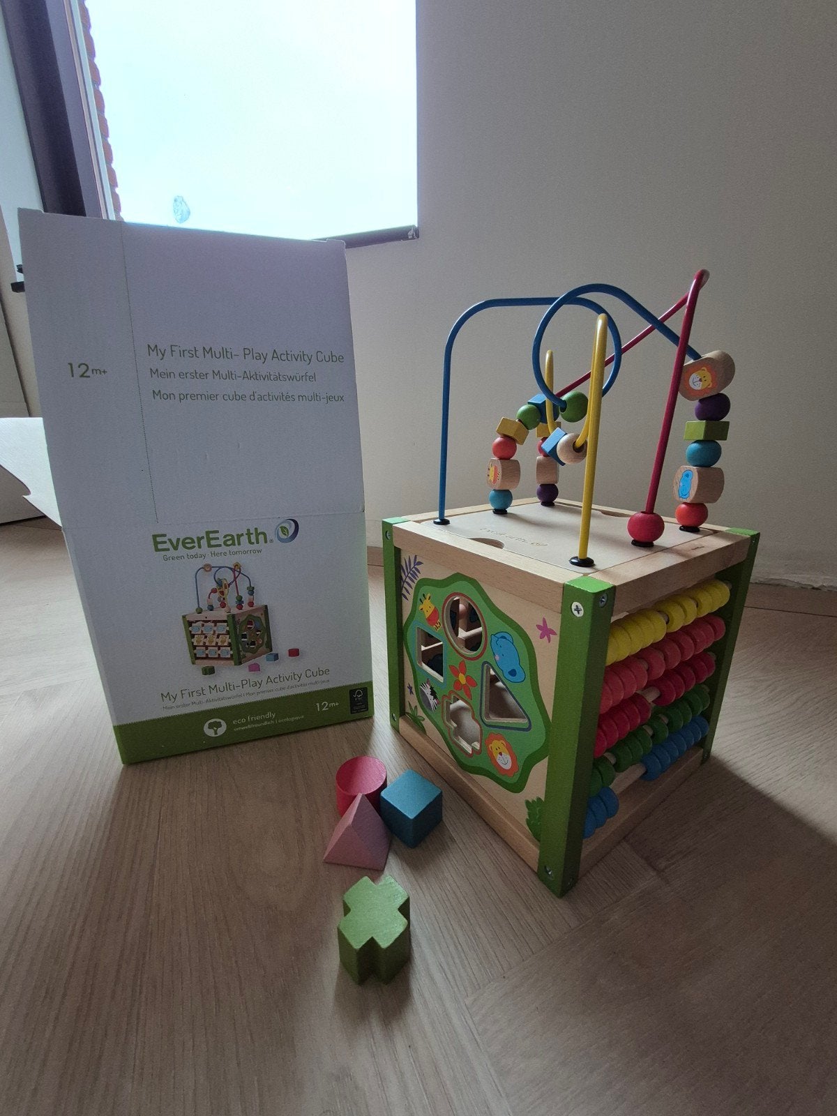 EverEarth Activity Cube Safari Thema - ZGAN & Compleet, Ophalen, Zo goed als nieuw, Overige typen