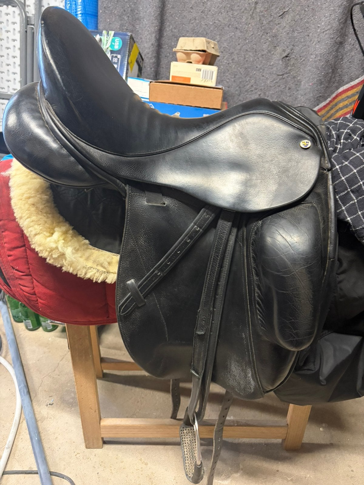 Dressuur zadel N2 Cardhu 17,5 M/W, Dieren en Toebehoren, Ophalen of Verzenden, Gebruikt, Dressuur