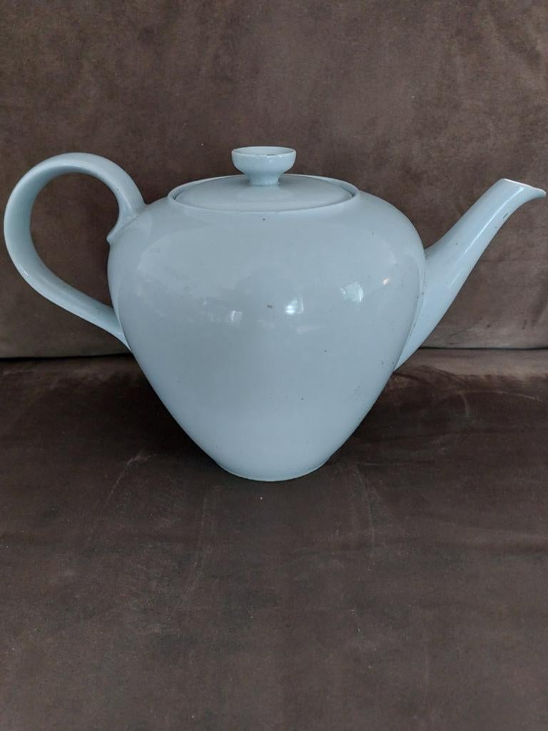 Petrus regout theepot mint blauw, Antiek en Kunst, Ophalen of Verzenden