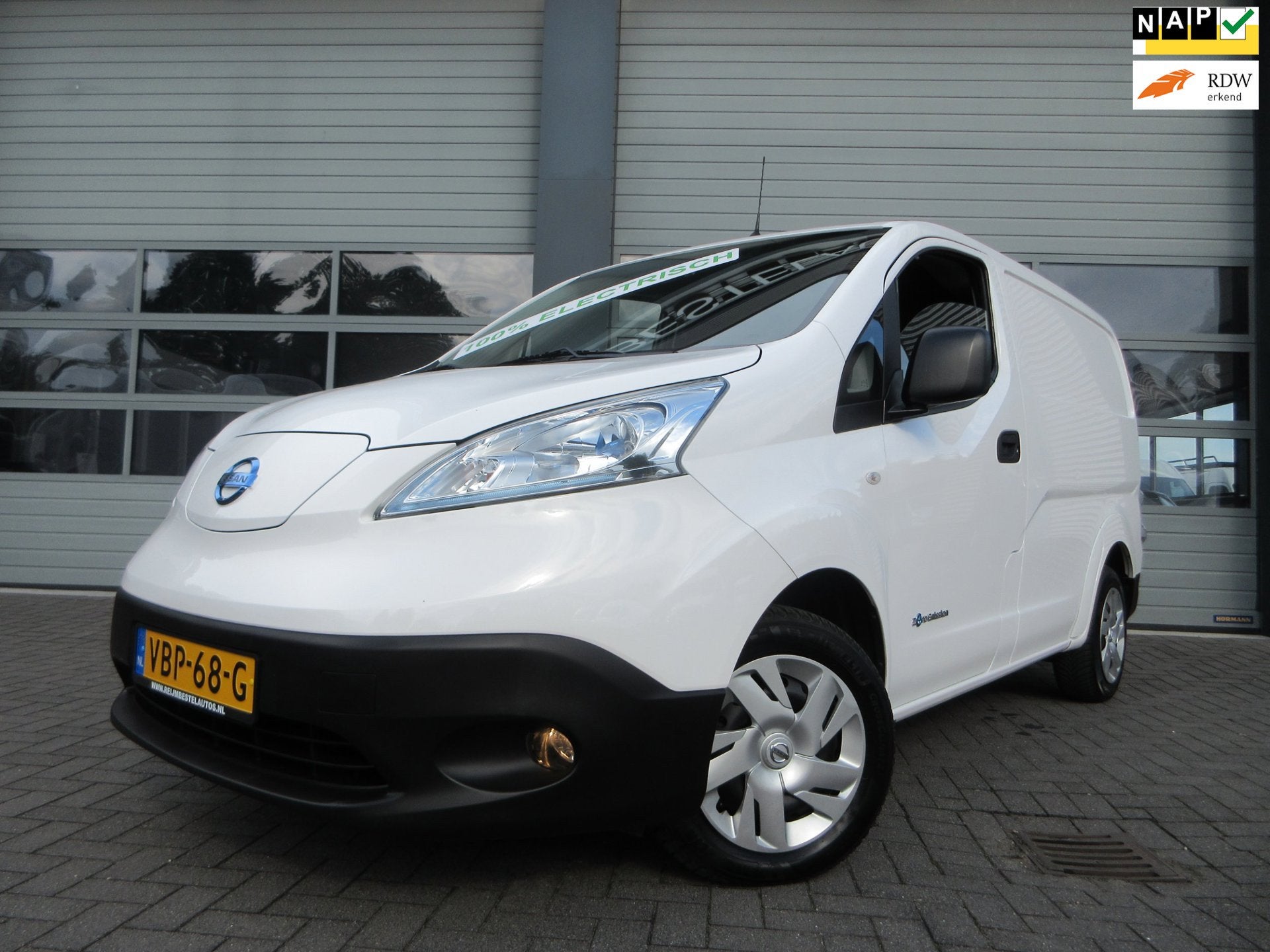 Nissan E-NV200, WLTP 200km, 80Kw, Camera, Airco. Optima 40 k, Gebruikt, Zwart, Wit, Origineel Nederlands