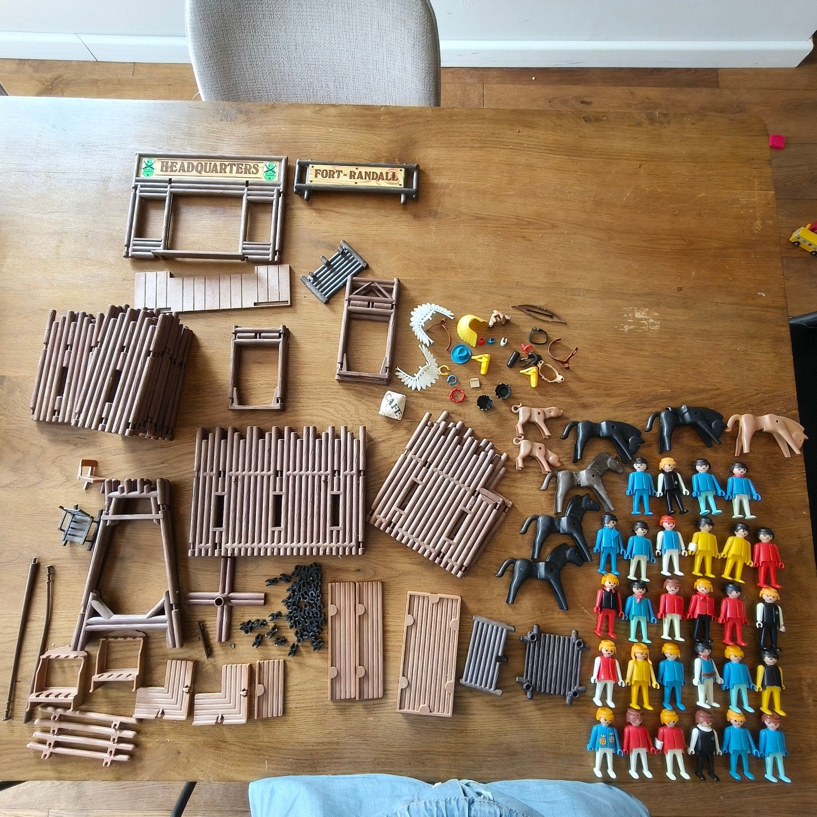Vintage Playmobil Western Fort Randall set met veel figuren, Kinderen en Baby's, Speelgoed | Actiefiguren, Ophalen of Verzenden