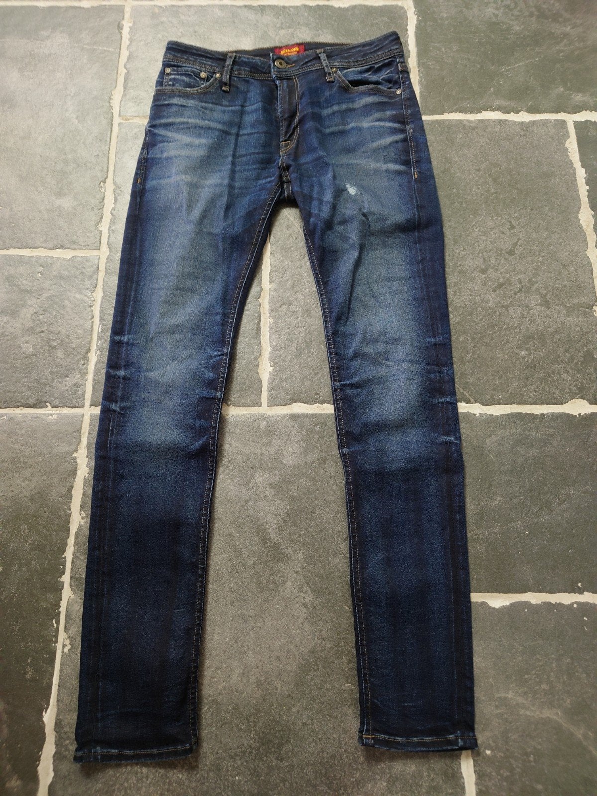 Jack & Jones, Skinny / Liam, Skinny fit, W31 L32, Rob3132, Blauw, W32 (confectie 46) of kleiner, Ophalen of Verzenden, Zo goed als nieuw