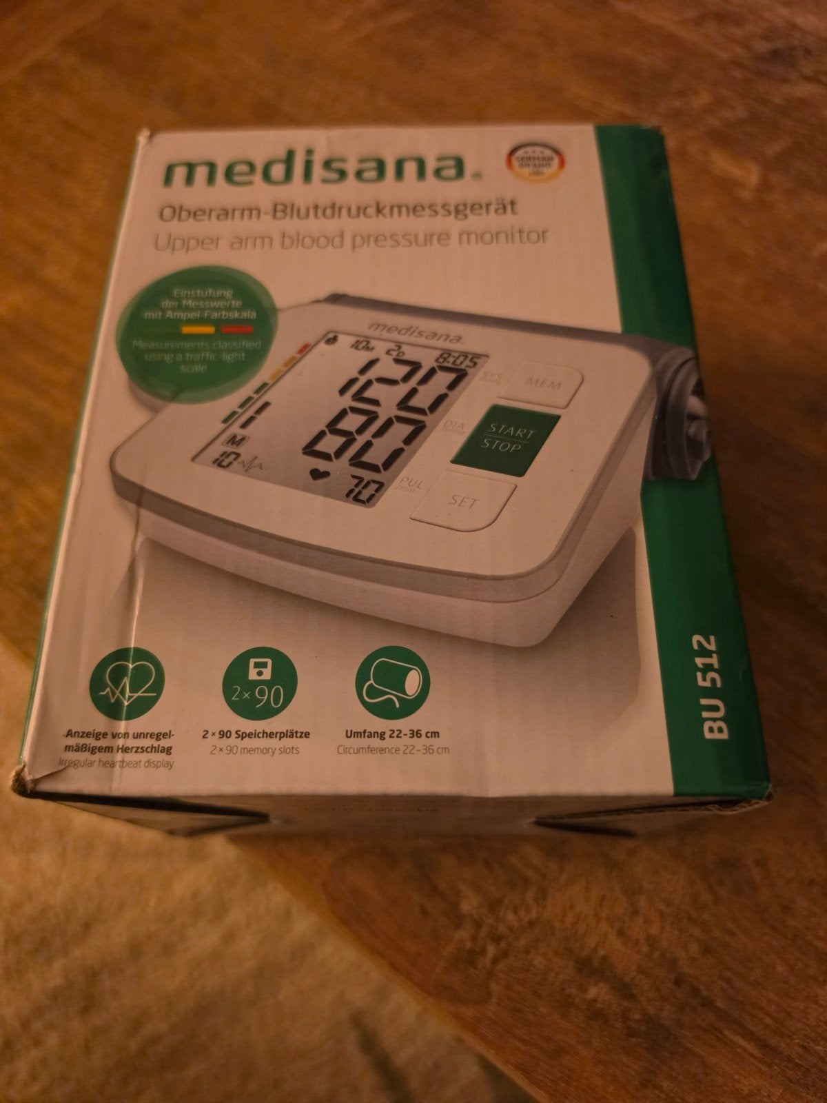 Medisana BU 512 Bovenarm Bloeddrukmeter, Witgoed en Apparatuur, Persoonlijke-verzorgingsapparatuur, Ophalen of Verzenden, Nieuw