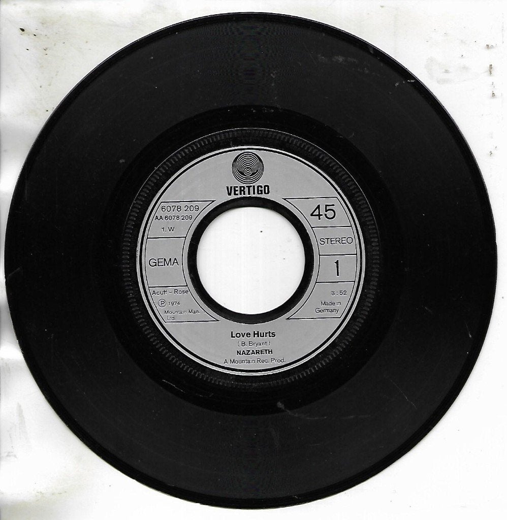 Nazareth - Love hurts, Ophalen of Verzenden, Gebruikt, 7 inch, Pop