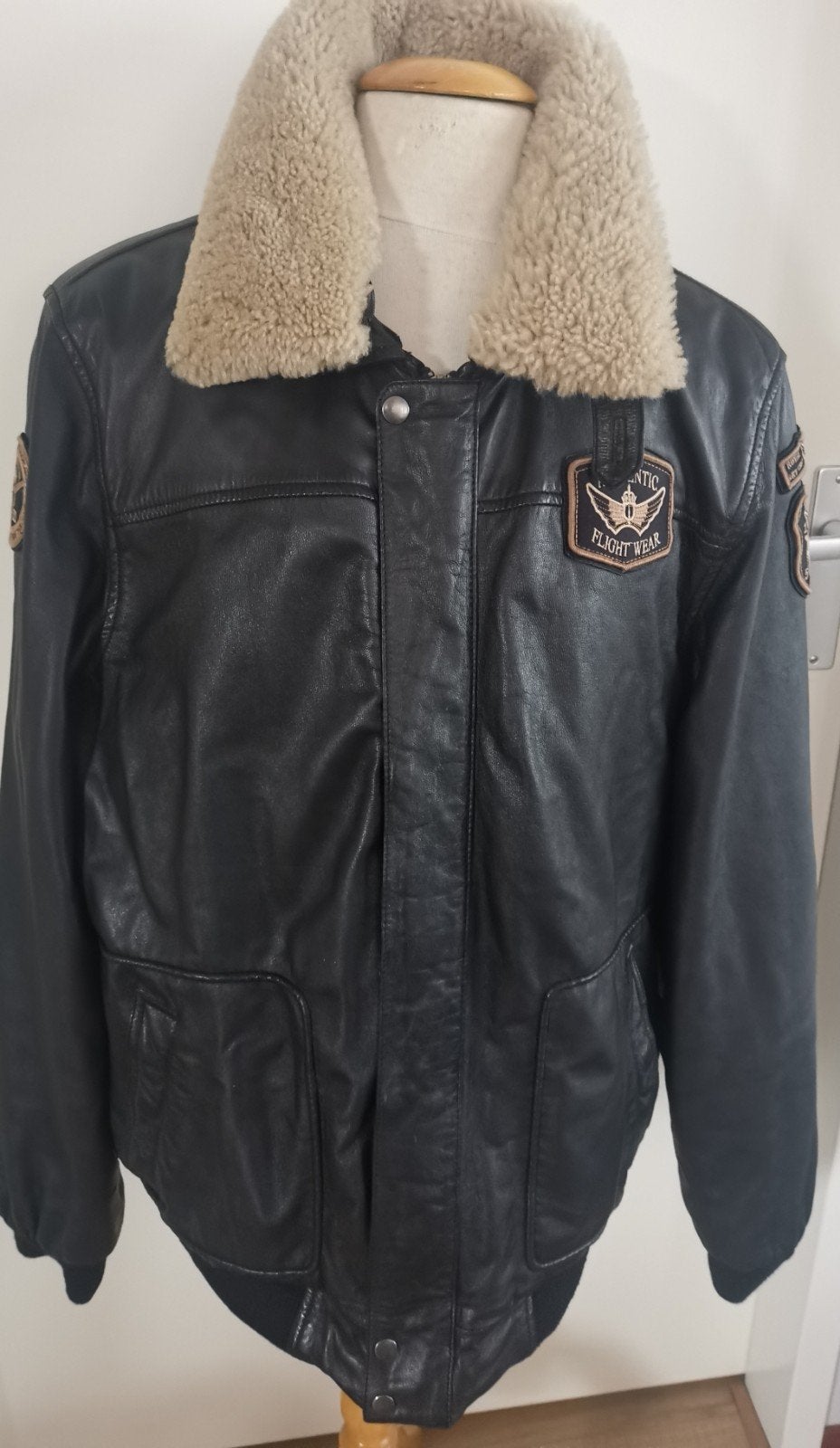 MAX echt leren pilotenjack maat 3XL, Kleding | Heren, Verzenden, Zwart, MAX, Overige maten
