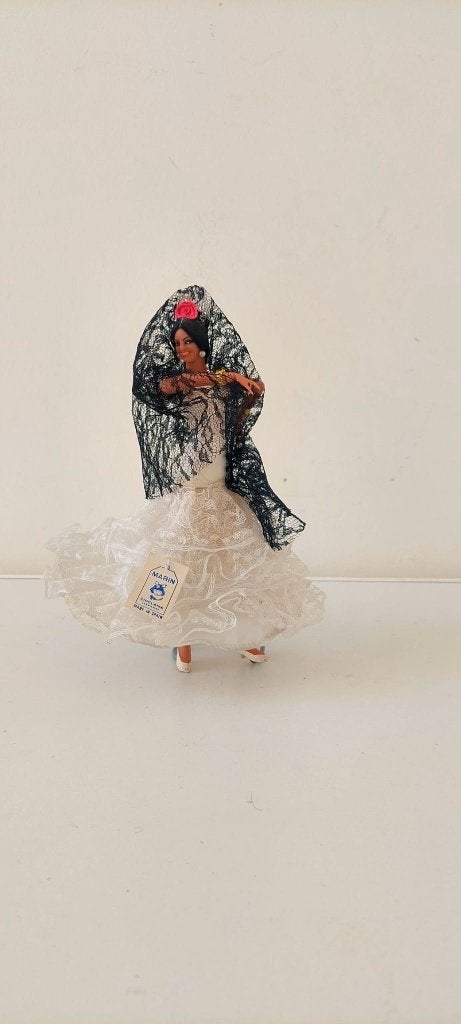 Vintage Spaanse Flamenco Danseres Pop // Kitsch Interieur, Verzamelen, Poppen, Eu, Eu, Ophalen of Verzenden, Zo goed als nieuw