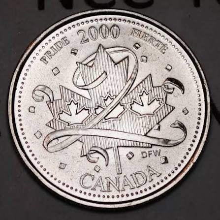 Canada - 25 cent 2000 - Pride - circulated, Verzenden, Noord-Amerika, Losse munt