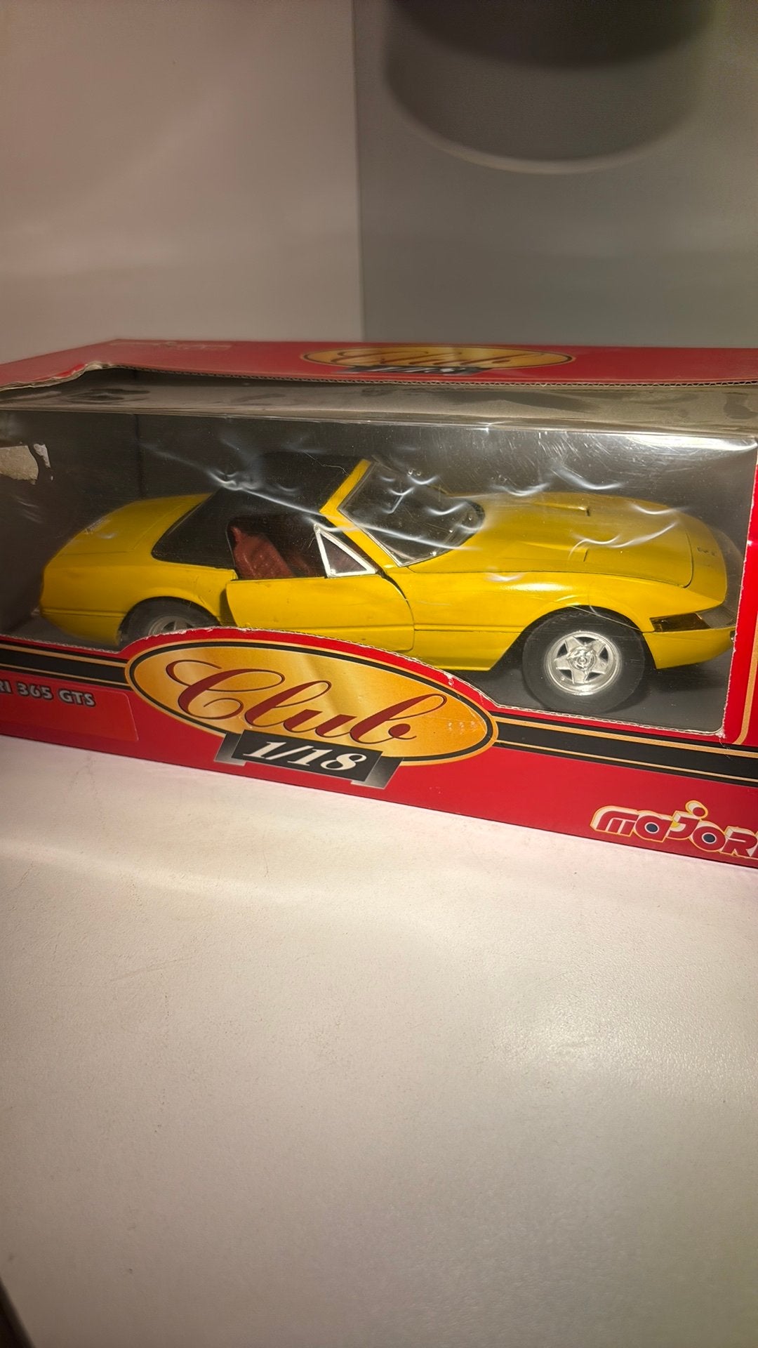 Ferrari 365 gts majorette 1.18, Overige merken, Ophalen of Verzenden, A, A