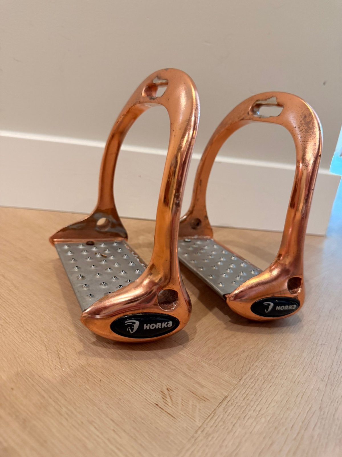 Stijgbeugels Horka Tech rosegold, Dieren en Toebehoren, Gebruikt, Ophalen of Verzenden, Stijgbeugels, Full