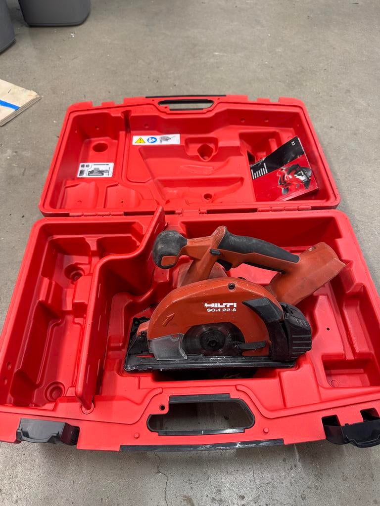 Hilti SCM 22-A metaal Cirkelzaag, Doe-het-zelf en Verbouw, Ophalen of Verzenden, Gebruikt, Cirkelzaag