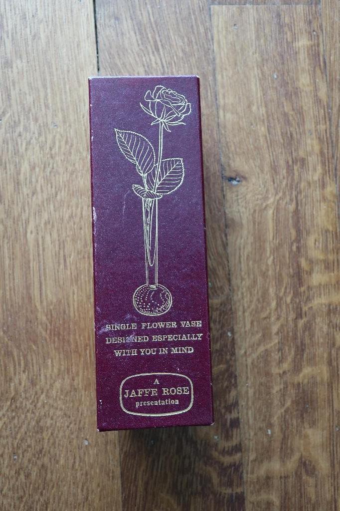 VINTAGE Jaffe Rose Single Flower Vase (Original Packaging), Ophalen of Verzenden