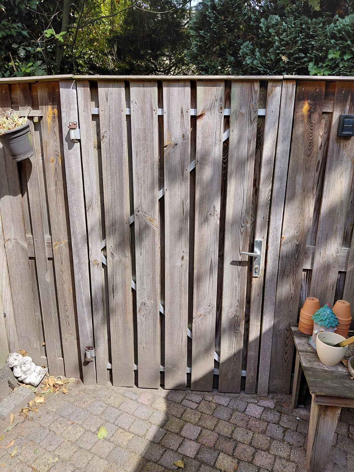 Schutting /Poort deur, Tuin en Terras, Ophalen, Hout, Minder dan 3 meter, 1 tot 2 meter