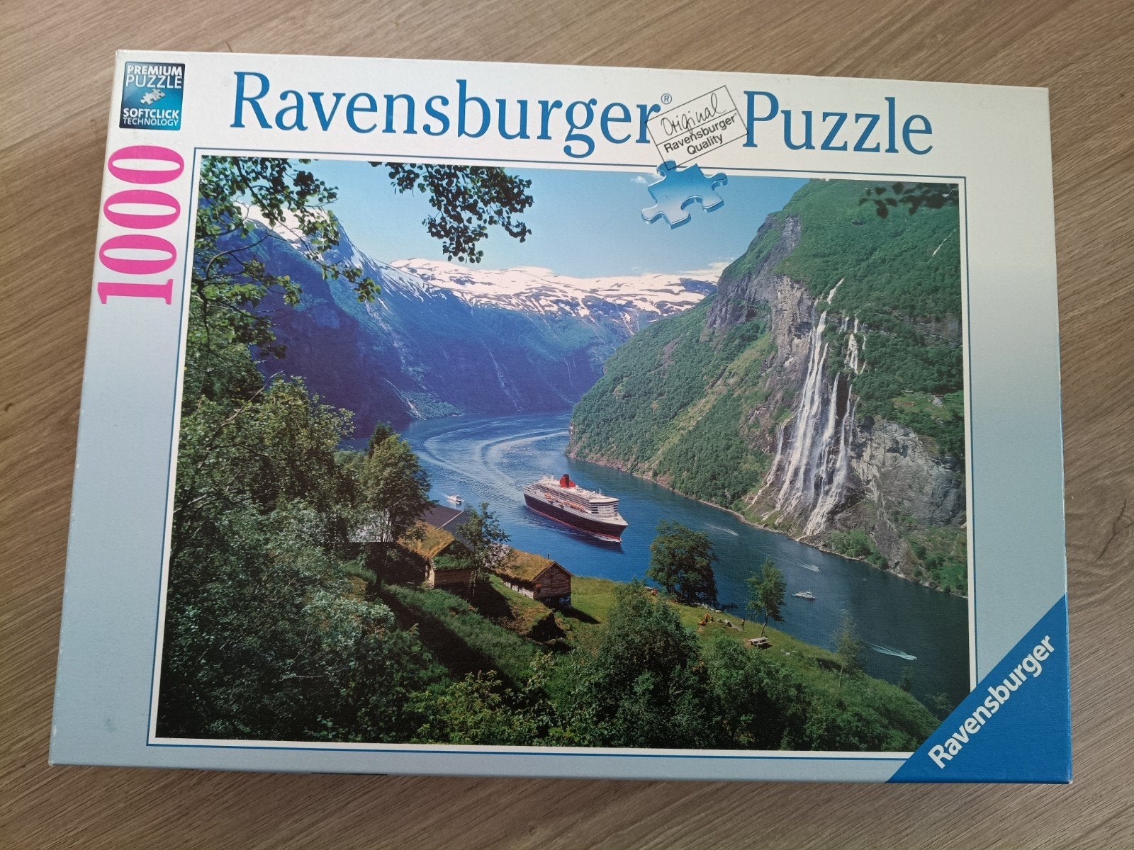 Ravensburger puzzel 1000 stukjes compleet Noorse fjord, Ophalen of Verzenden, 500 t/m 1500 stukjes, Zo goed als nieuw, Legpuzzel