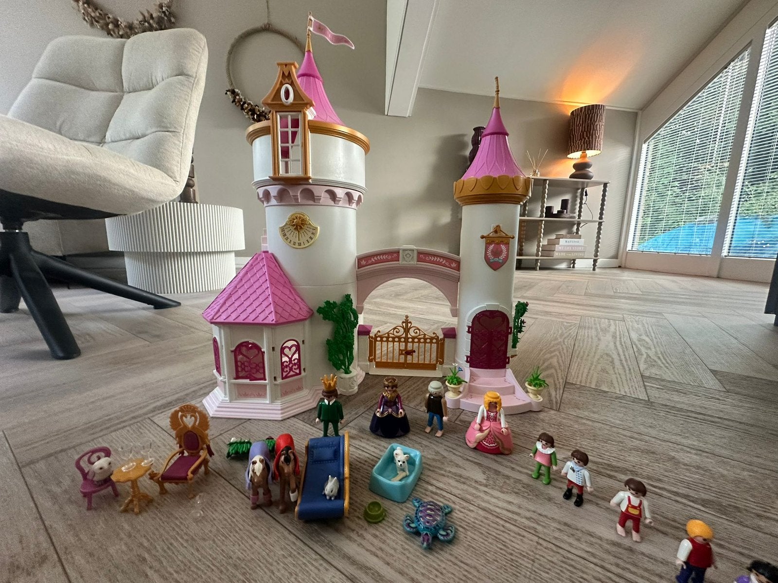 Kasteel playmobil, Kinderen en Baby's, Speelgoed | Poppenhuizen, Ophalen, Gebruikt, Poppenhuis