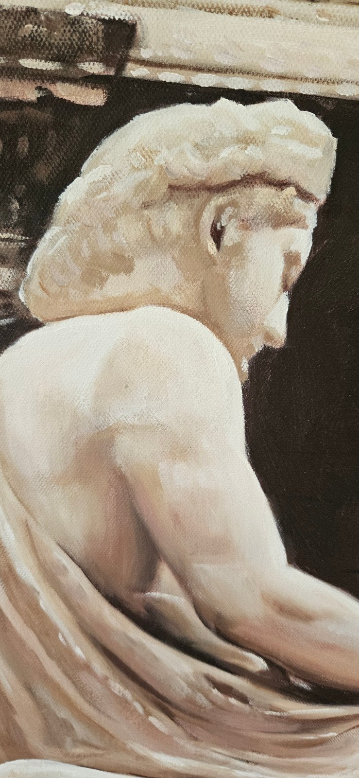 Hyperrealistisch olieverfschilderij: Klassieke sculptuur, Antiek en Kunst, Kunst | Schilderijen | Klassiek, Ophalen