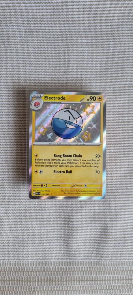 Pokemon Electrode | #134 Paldean Fates, Ophalen of Verzenden, Nieuw, Losse kaart