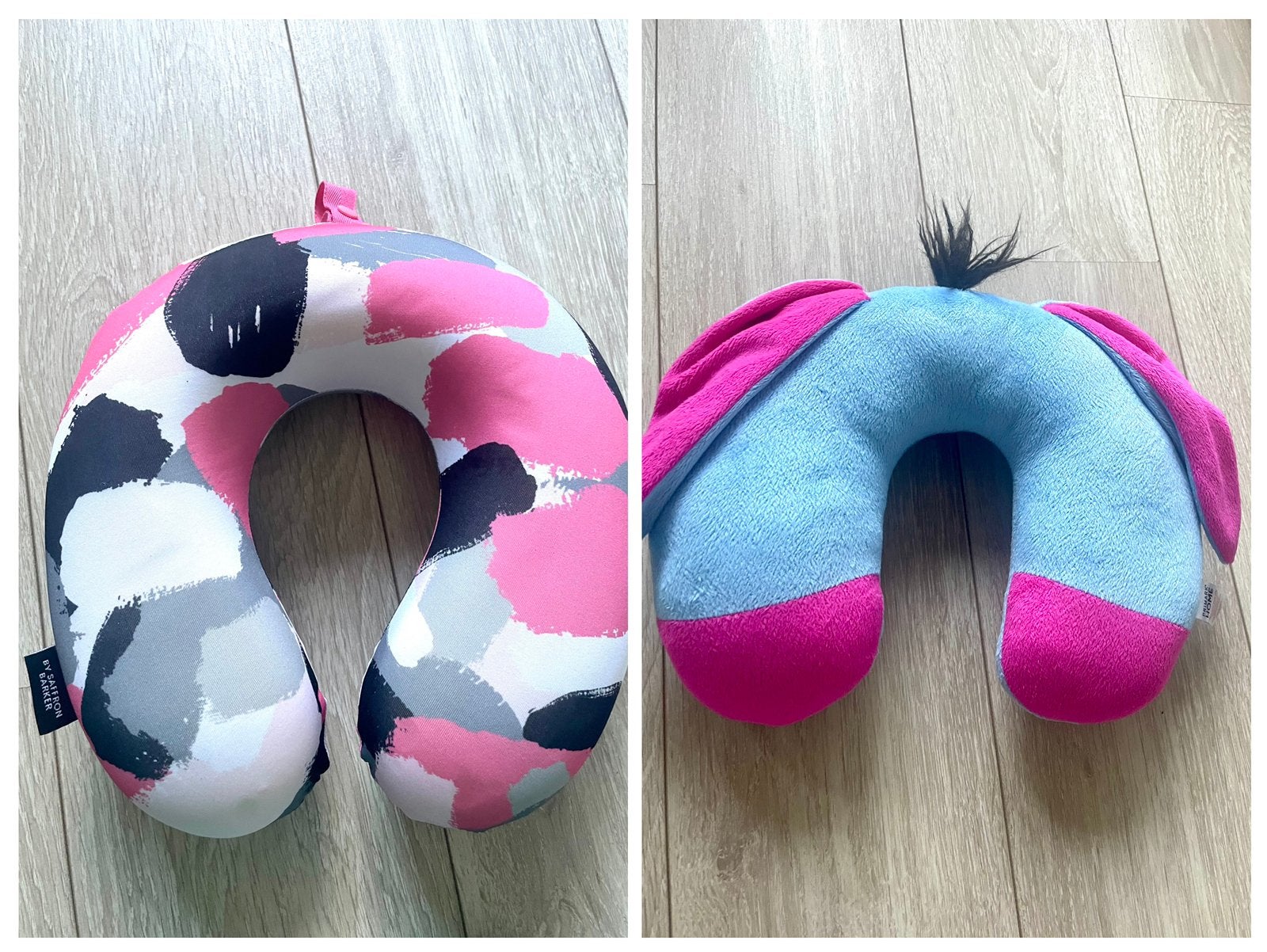Memory foam & soft travel pillow nekkussen reiskussen kussen, Ophalen, Gebruikt, Meerkleurig, Rond