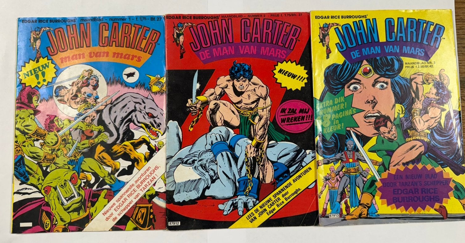 John Carter - 13st Junior Press comics Maandblad (NL), Boeken, Strips | Comics, Gelezen, Amerika, Ophalen of Verzenden, Meerdere comics