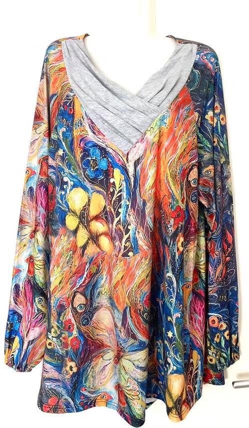 Floryday tuniek maat 48/50[v], Kleding | Dames, Ophalen of Verzenden, Zo goed als nieuw, Overige kleuren, Blouse of Tuniek