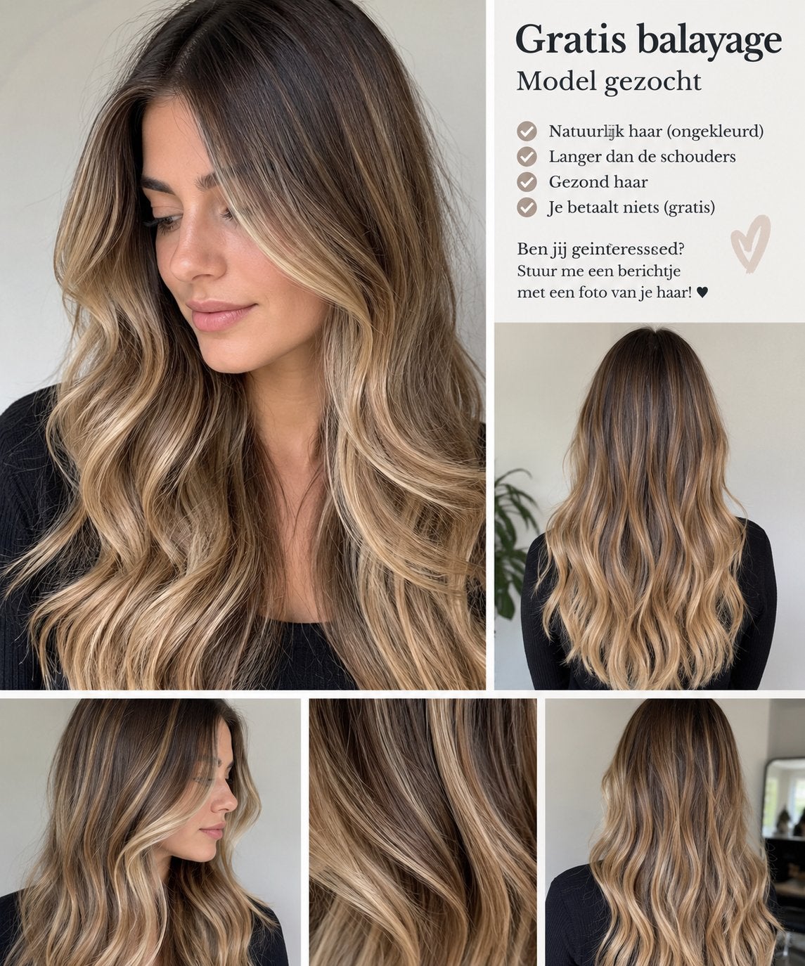Gratis balayage model gezocht –